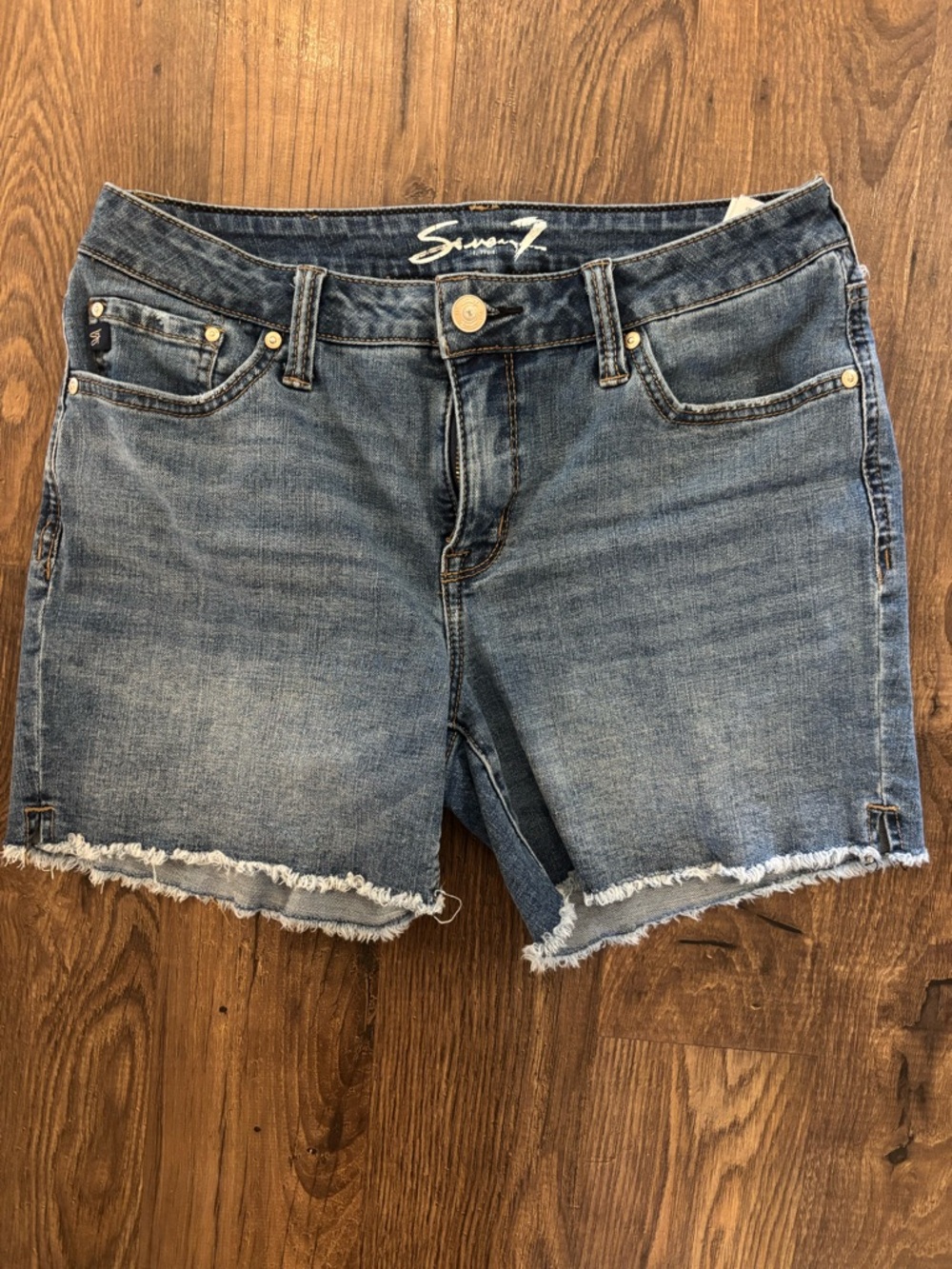 Seven Denim Frayed Hem Women's Shorts
